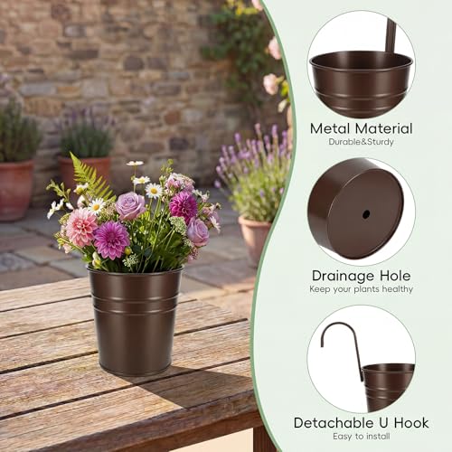 Hanging Flower Pots (Bronze(5in))