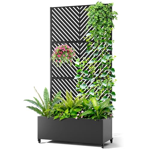 Metal Raised Garden Bed (Black-parallel / 71" x 35" x 16")