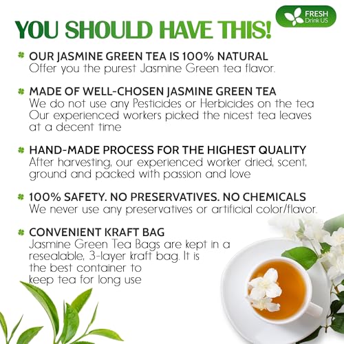 Premium 135 Jasmine Green Tea Bags (135 Tea Bags)