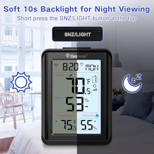 Wireless Indoor Outdoor Thermometer Hygrometer (Black C / 256300 Small)