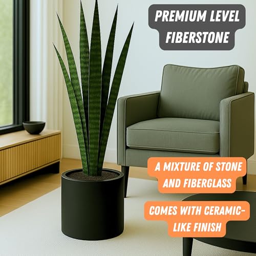 Large Planter for Indoor or Outdoor (Matte Black / 12 Inch)