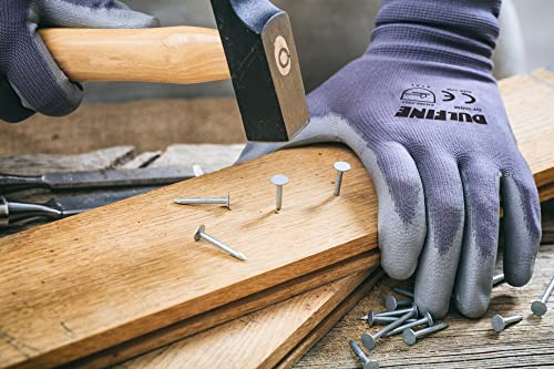 Safety Work Gloves for Men & Women 12 Pairs (Grey / XX-Large)