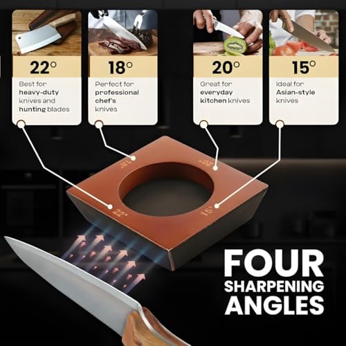 Rolling Knife Sharpener Kit with Diamond & Ceramic Disc (CHOCO)
