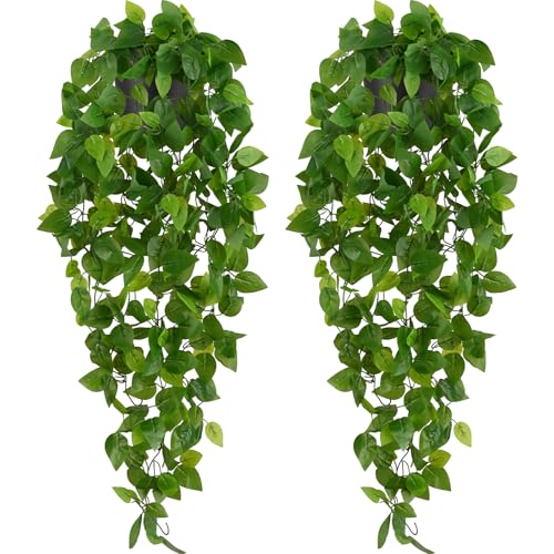 Fake Hanging Plants (Epipremnum Aureum / 2Pcs Plants with Pot)