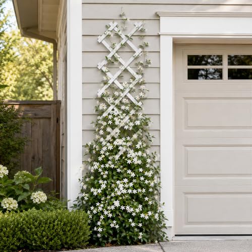 4Pcs Expandable Garden Trellis (White / 13"x68"x4PC)