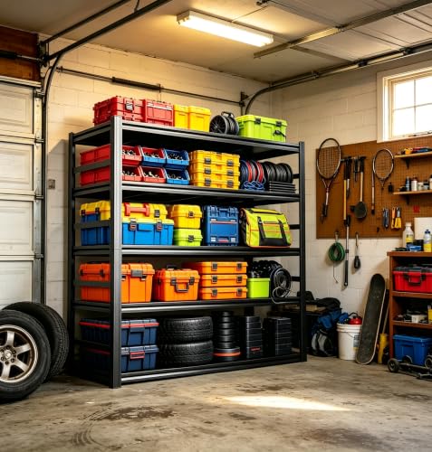 Garage Shelving (Updated 35.4"W×15.7"Dx72"H)
