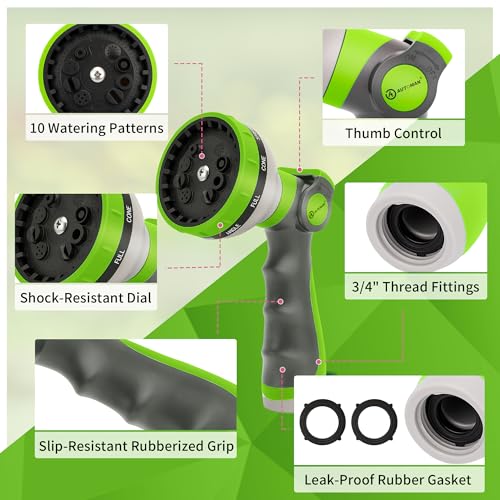 Garden Hose Nozzle Sprayer (Lawngreen)