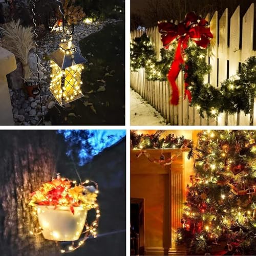 Solar Fairy Lights (Warm White / 4 Pack-800LED)