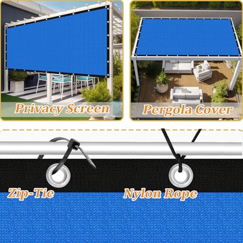 Customized Size 90% Sun Shade Cloth with Grommets