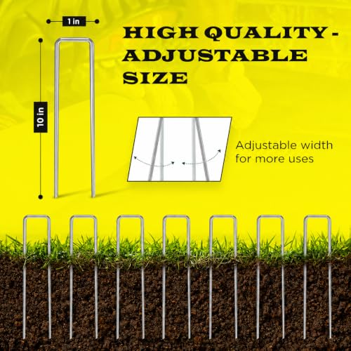75 Pack x 10 Inch Landscape Staples Galvanised (10 Inch)