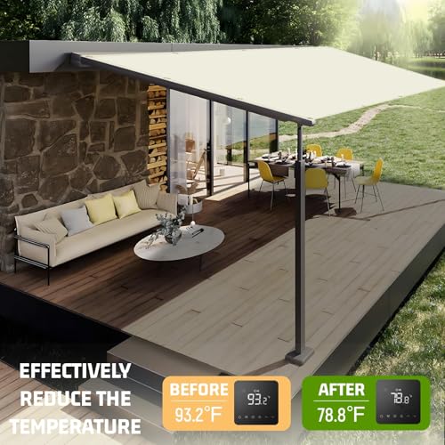 Shade Cloth 4x18 FT Sun Shade (4' x 18' custom size / Beige)