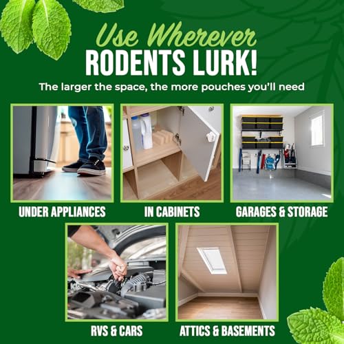 Rodent Repellent Pouches with Glue Dots (20 Pouches)