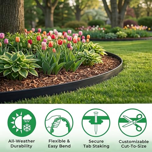 1.5" x20' Landscape Edging Kit with 24 Spikes