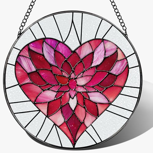 Stained Glass Window Hanging (Heart)