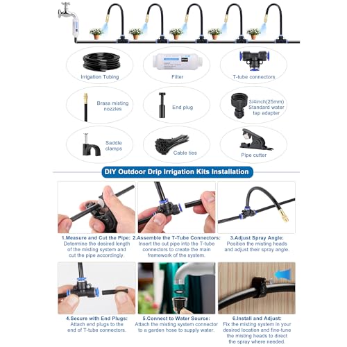Drip Irrigation Kits Auto Garden Irrigation System Calcium Inhibitor Filter