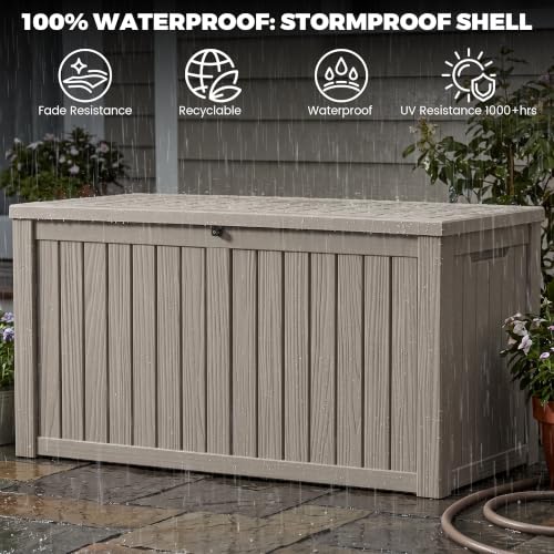 Outdoor Storage Box (Grey / 180 Gallon 3.1 XL)