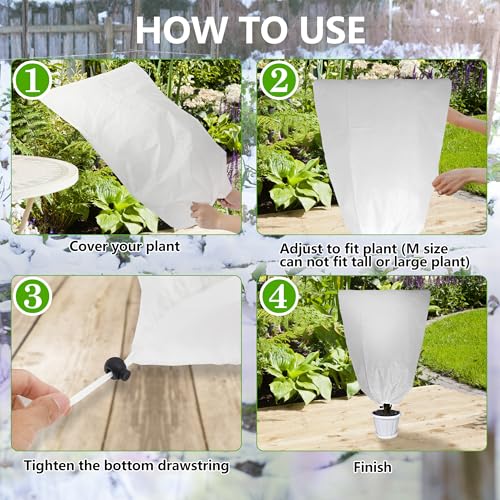 4 Pack Plant Covers Freeze Protection for Winter