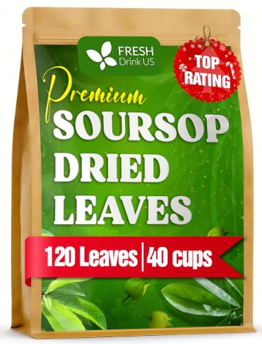 Premium 120+ Soursop Graviola Leaves Tea (110 Count (Pack of 1))