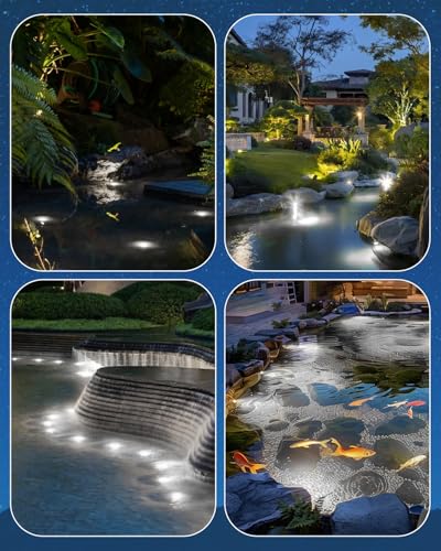 3W Pond Light LED Underwater 4000K Low Voltage Pond Lights (4 Count)