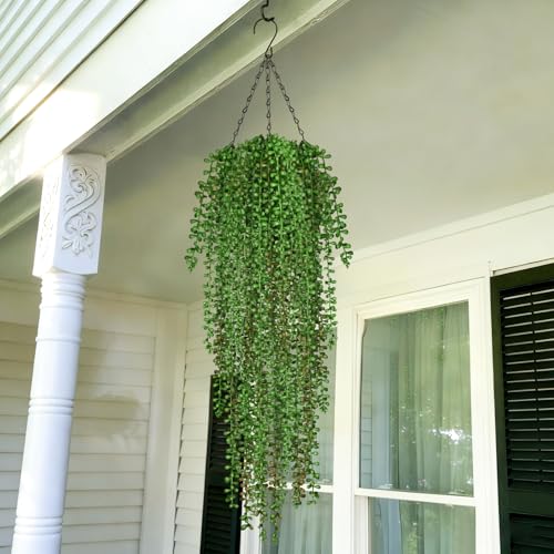 4Pcs Artificial Hanging Plants for Outdoors (Tears of a Lover / 4Pcs Plants)