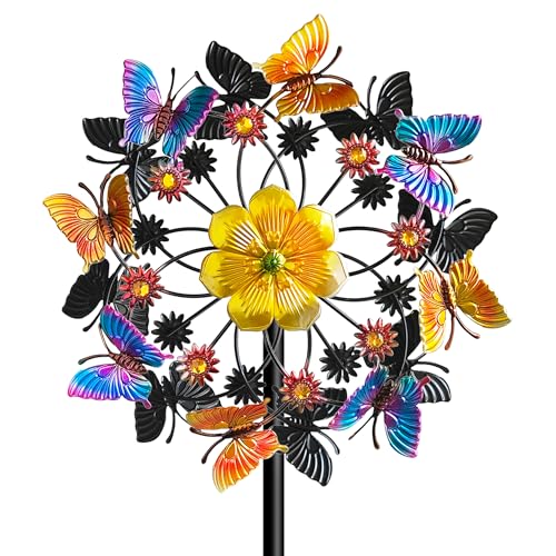 Double Blade Butterfly Wind Spinners (B-butterfly)
