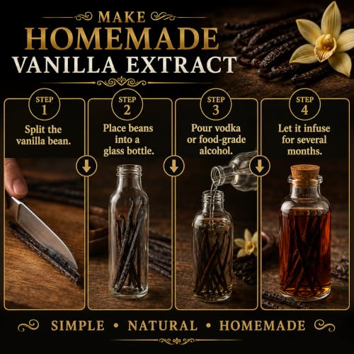 Madagascar Vanilla Beans 15 Organic Vanilla Beans Grade A 5 (15 Count)