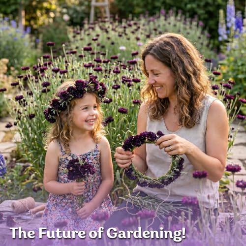 800 Black Ball Cornflower Heirloom Flower Seeds
