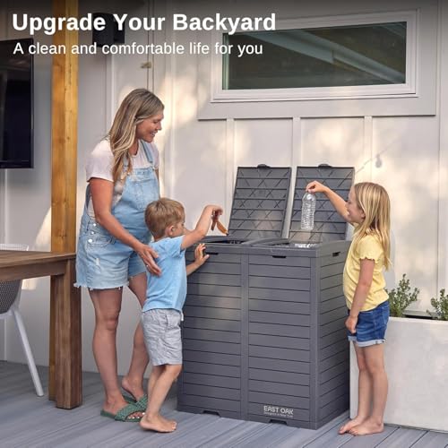 76 Gallon Outdoor Trash Can (Large 76 gallon)