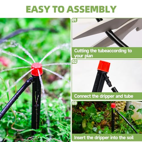 60 Pack Drip Irrigation Emitters Sprays for 1 (60 Pcs Emitters)