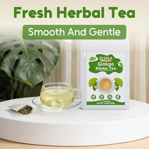 Ginkgo Biloba Tea Bags (75 Count (Pack of 1))