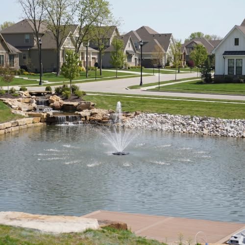 1 2 HP Floating Fountain & Aerator for Ponds and Lakes with 100 ft Cord