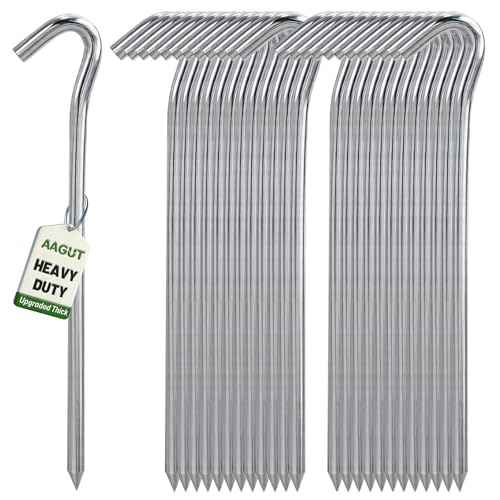 Metal Tent Stakes Heavy Duty 9 Inch (9" x 25 Pcs - 6mm)