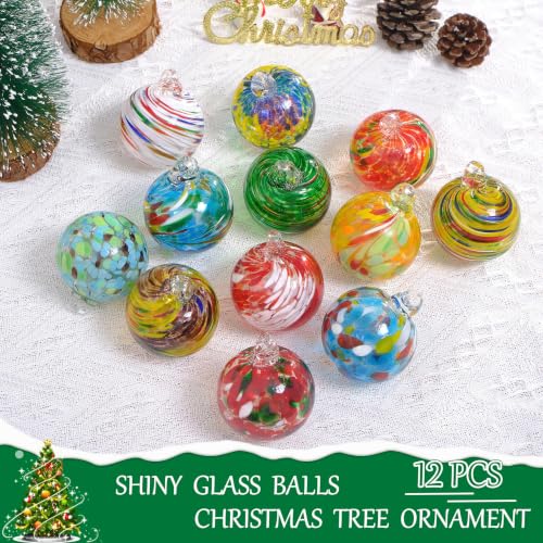 Christmas & Halloween Glass Ball Ornaments