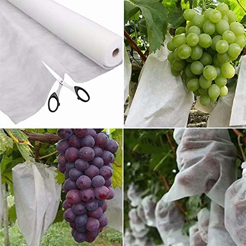 Plant Covers Freeze Protection Floating Row Covers 6'x100' 0.9oz Plant Covers Freeze Sun Protection (600 Sq Ft)