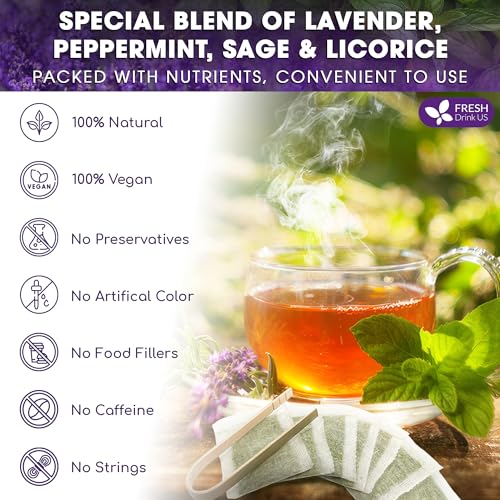 Premium 35 Bags Lavender Mint Tea (35 Tea Bags)