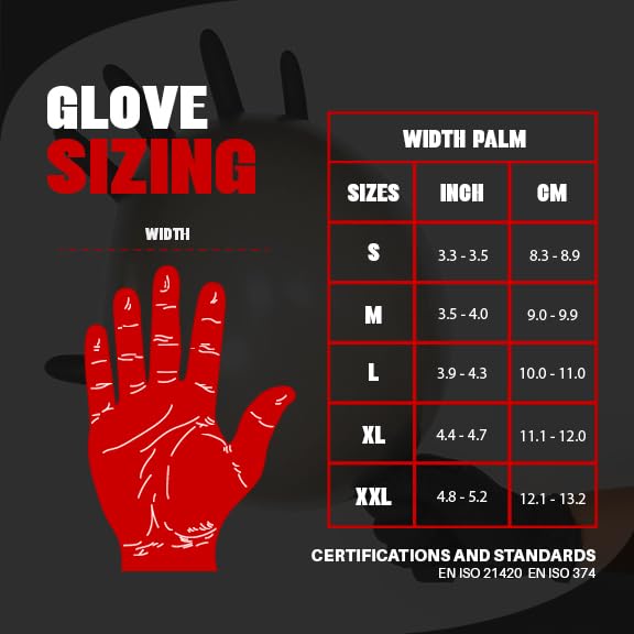 Heavy Duty 6 Mil Black Nitrile Gloves (X-Small)