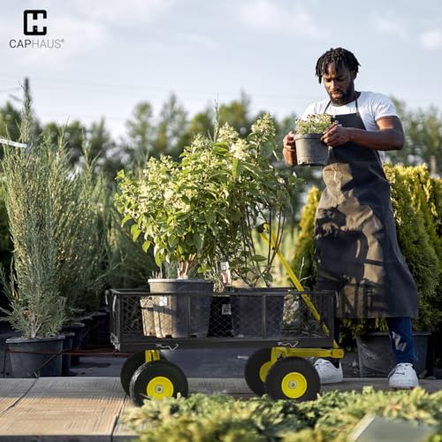 Metal Black Garden Cart (Black)