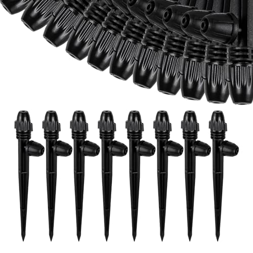 20 Pcs 360° Adjustable Drip Irrigation Misting Spray Emitters (20 Count)