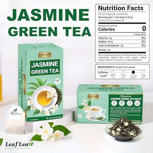 Jasmine Green Tea Bags (40 Count)