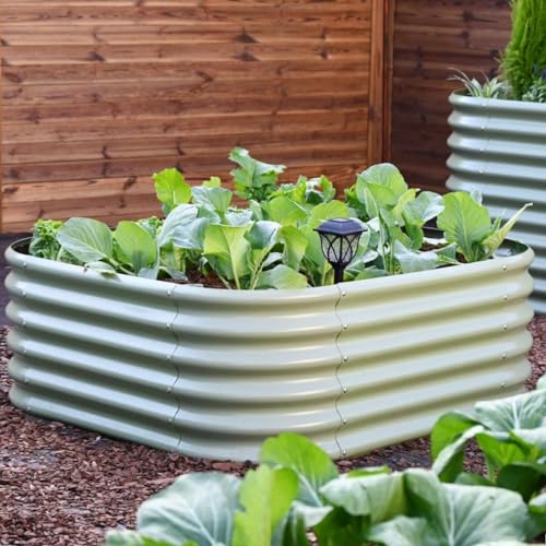 4x4x1.5 ft Galvanized Raised Garden Bed (Gray / 4x4x1.5ft)