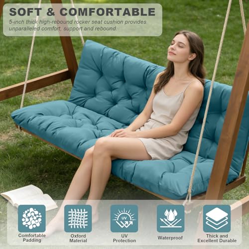 Outdoor Swing Cushions (Lake Blue / 60x 40 inches)