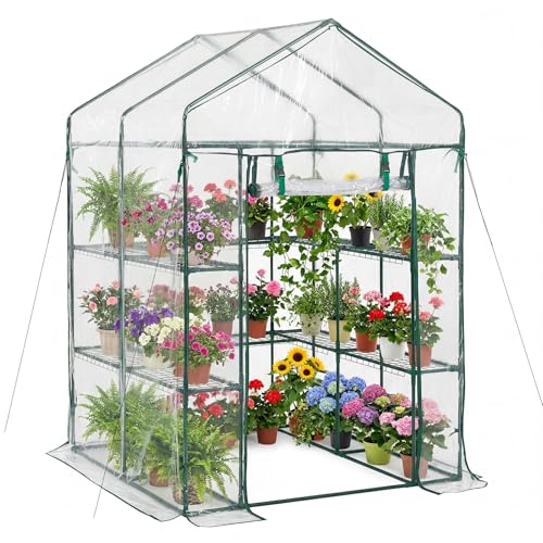 Walk in Greenhouse (Clear / 4.5x4.5x6.4 ft)