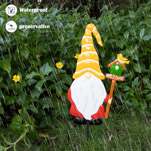 Garden Gnome Decorative Stake (Gnomes（yellow）)