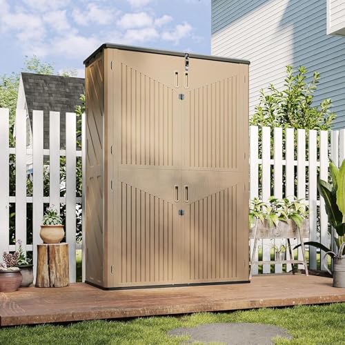 Outdoor Storage Shed (Brown / 64 Cu.Ft)