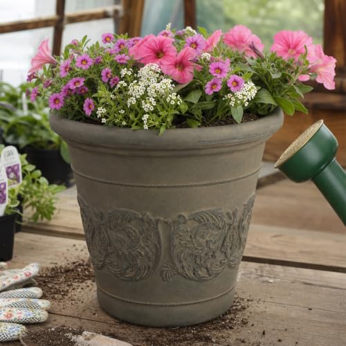 Arabella 19.5'' Plastic Planter Pot for Plants