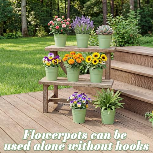 Hanging Flower Pots (Green(5in))