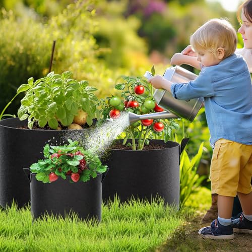 7 Gallon Grow Bags 8 Pack (Black / 7 Gallon)