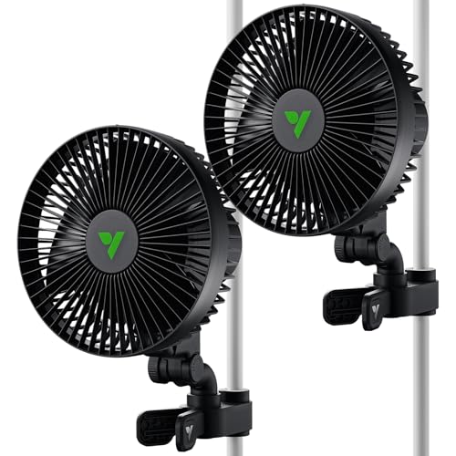 AeroWave A6 Grow Tent Clip Fan (2 Pack)