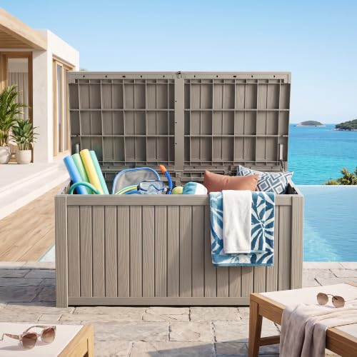 Outdoor Storage Box (Grey / 200 Gallon 3.1 XXL)