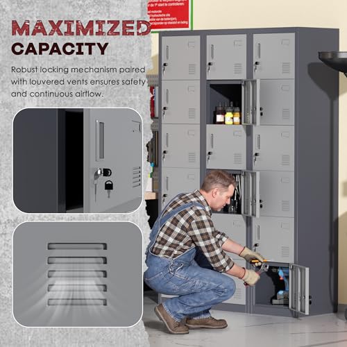 Employees Lockers (Grey / 6 Doors)